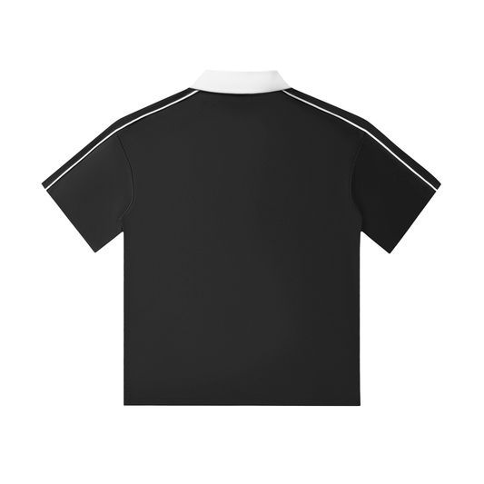 Collar Short-Sleeve Polo Shirt