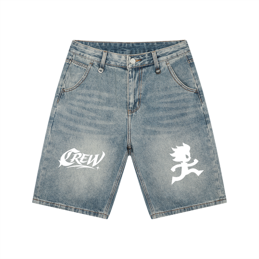 Men's Vintage Wash Denim Shorts