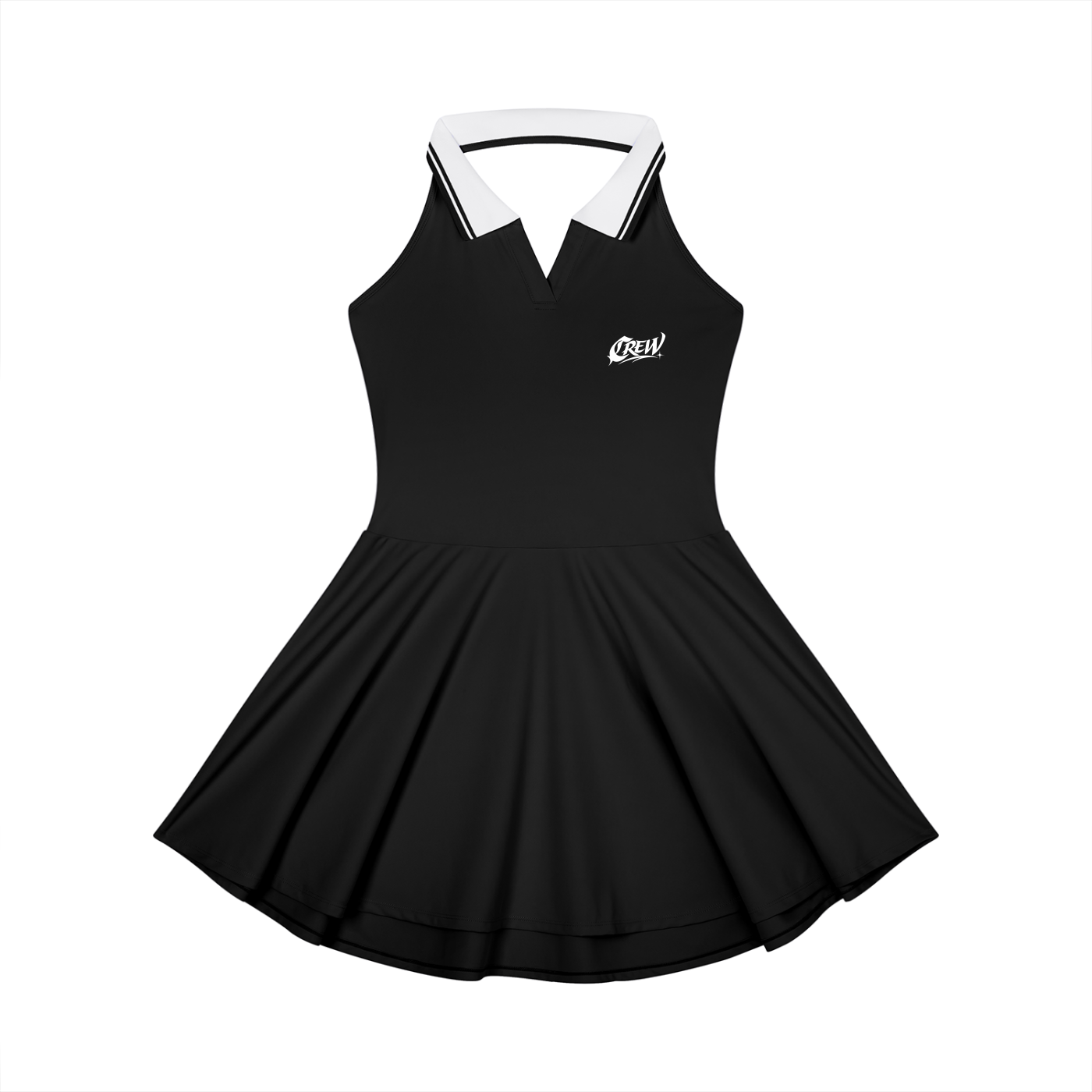 Collared Halter A-Line Tennis Dress