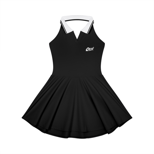 Collared Halter A-Line Tennis Dress