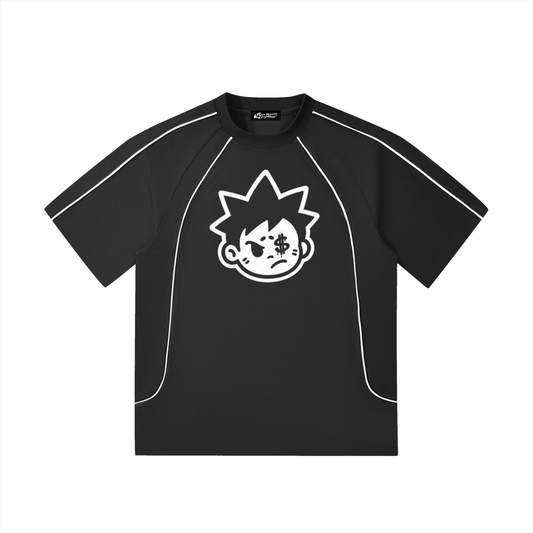 Contrast Stitch Raglan T-Shirt