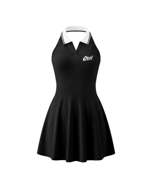 Collared Halter A-Line Tennis Dress