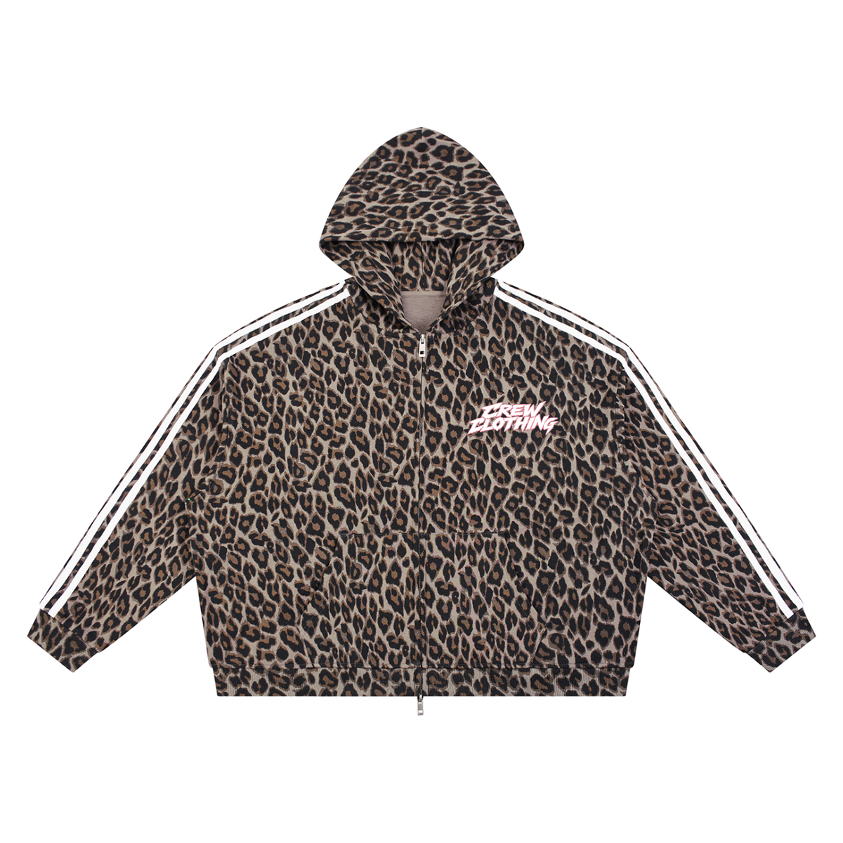 Leopard Full Zip Hoodie