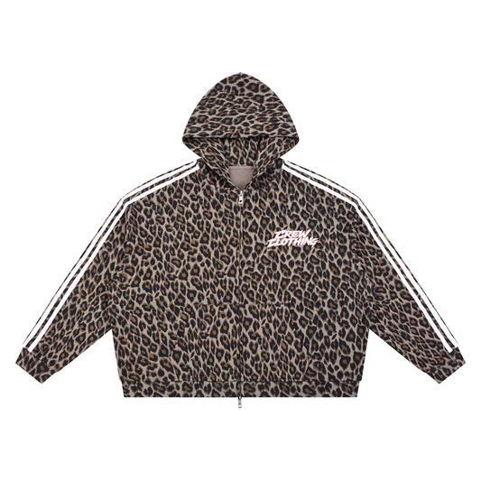 Leopard Full Zip Hoodie