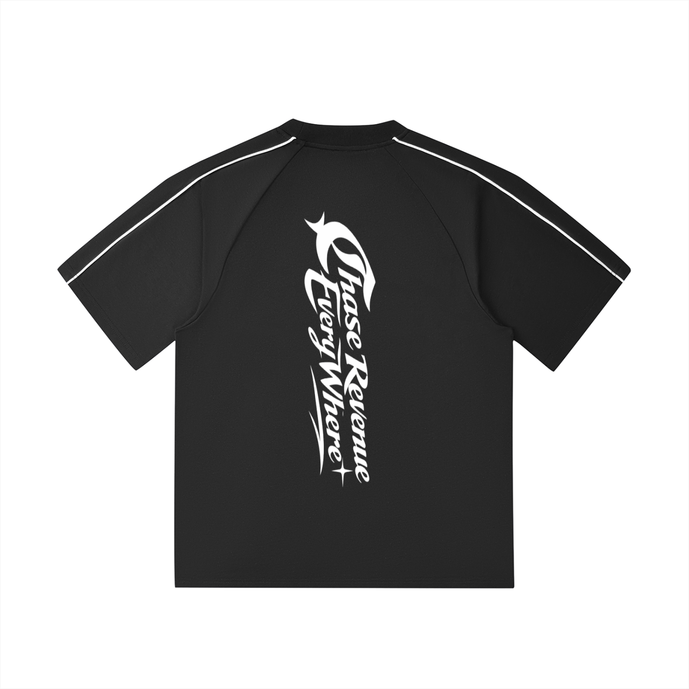 Contrast Stitch Raglan T-Shirt